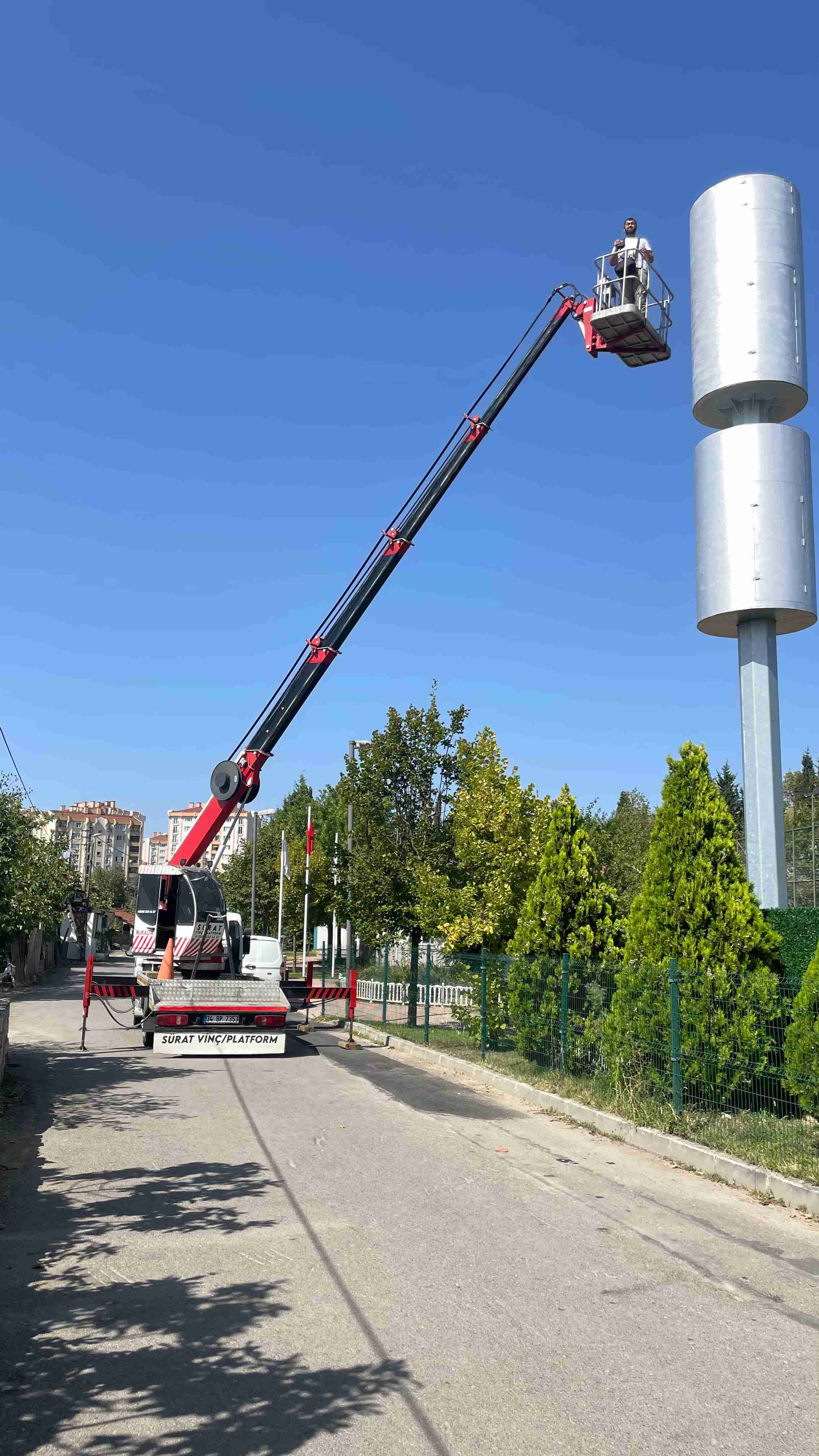40 Metre Sepetli Vinç
